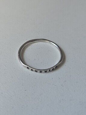 Sterling Sandwhich Ring